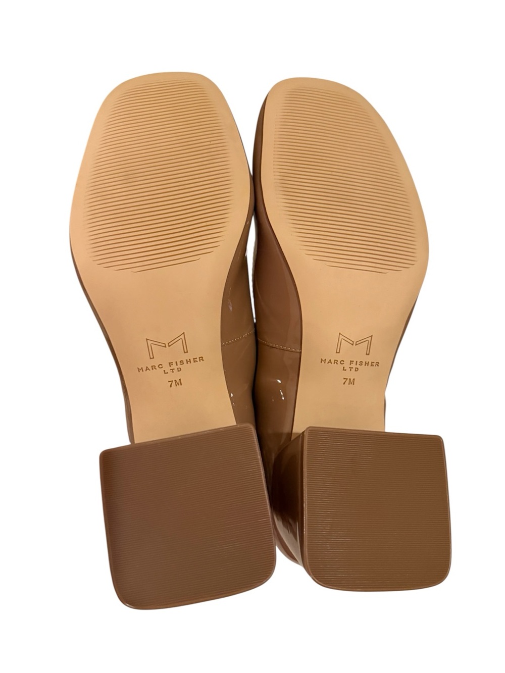 Mark Fisher Nessily Classic Mary Jane Block Heel Tan Patent Leather Pumps NWOB - Picture 11 of 12